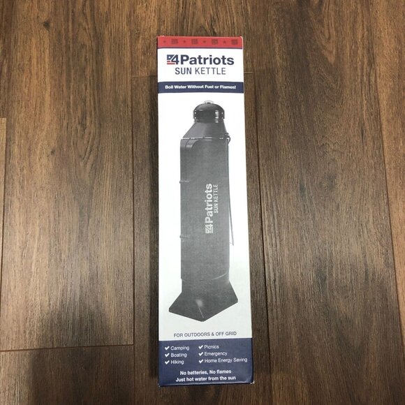 4Patriots Sun Kettle Water Heater: Portable Solar Thermos 16.9fl oz / 500ml - Picture 1 of 5